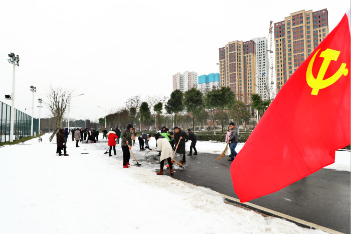 一場雪，體育中心美得不要不要的</br>但最美的風(fēng)景還是他們(圖7)